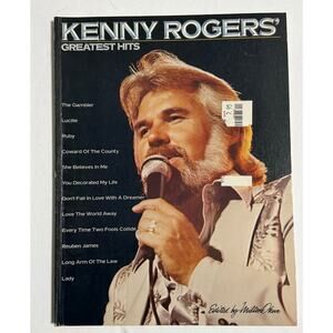 VTG Kenny Rogers Greatest Hits Sheet Music Book With Lyrics